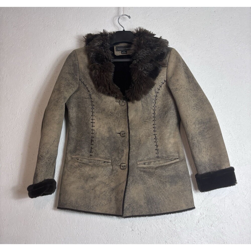 NWOT Regent Park Women’s Size M Faux Suede Fur Teddy Boho Hippie Y2K 90s